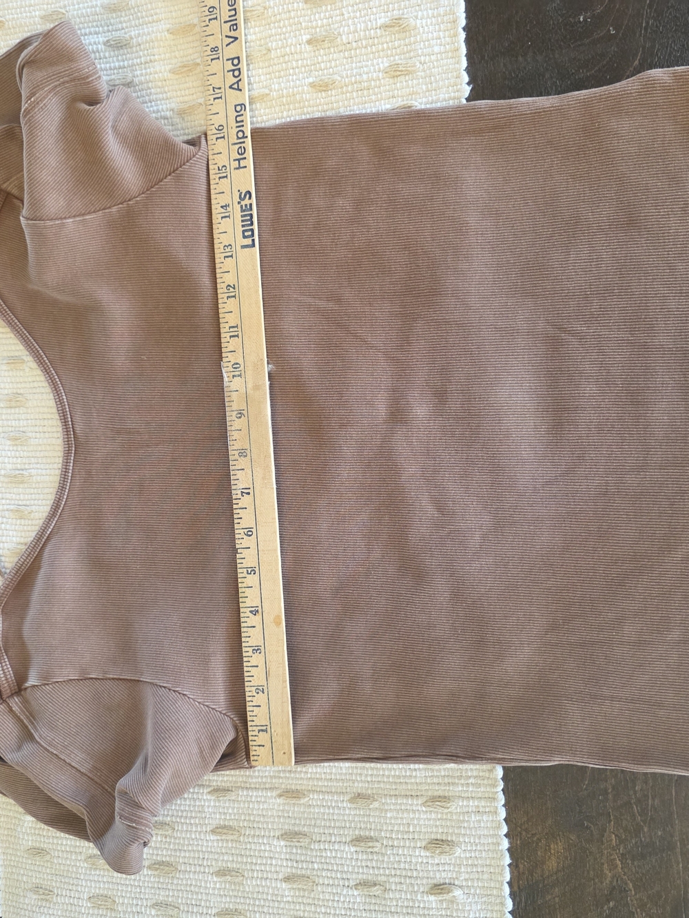 Free People We The Free Brown Ribbed Low Back Long Sleeve Top Boho Size Xl - Picture 4 of 6